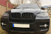 BMW X5 E70 2007–2013 M-Look njurgrillar (matt svart) foto 2