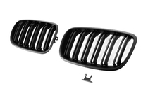 BMW X5 E70 2007–2013 M-Look njurgrillar (matt svart) foto 4