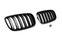 BMW X6 E71 2008–2014 M-Look njurgrillar (matt svart) foto 5