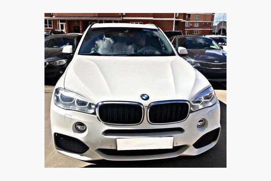 BMW X6 F16 2014–2019 M-Look njurgaller (svart högglans med kromkant) Image