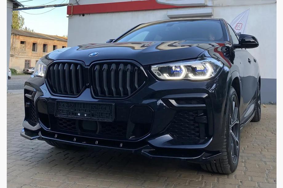 BMW X6 G06 2019–2027 Njurgaller 1 Bar (2019-2022, blanksvart) Foto 8