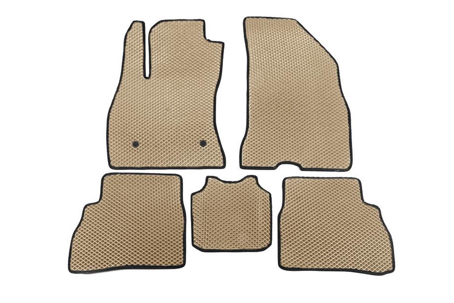 Fiat Doblo II 2010–2022 EVA bilmattor (Beige) Image