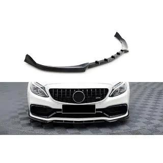 DPT främre läppspoiler (2017-2020, blanksvart) Mercedes C-сlass W205 2014–2021 foto 1