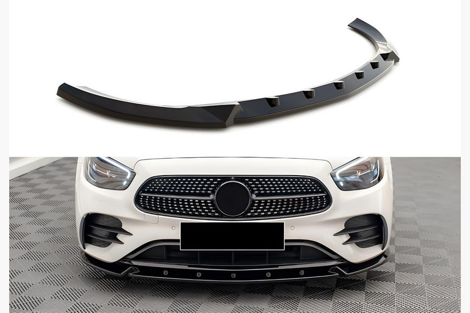 Mercedes E-klass W213 2016–2023 DPT främre läppspoiler (för AMG-Line, 2020-2023, blanksvart) Image