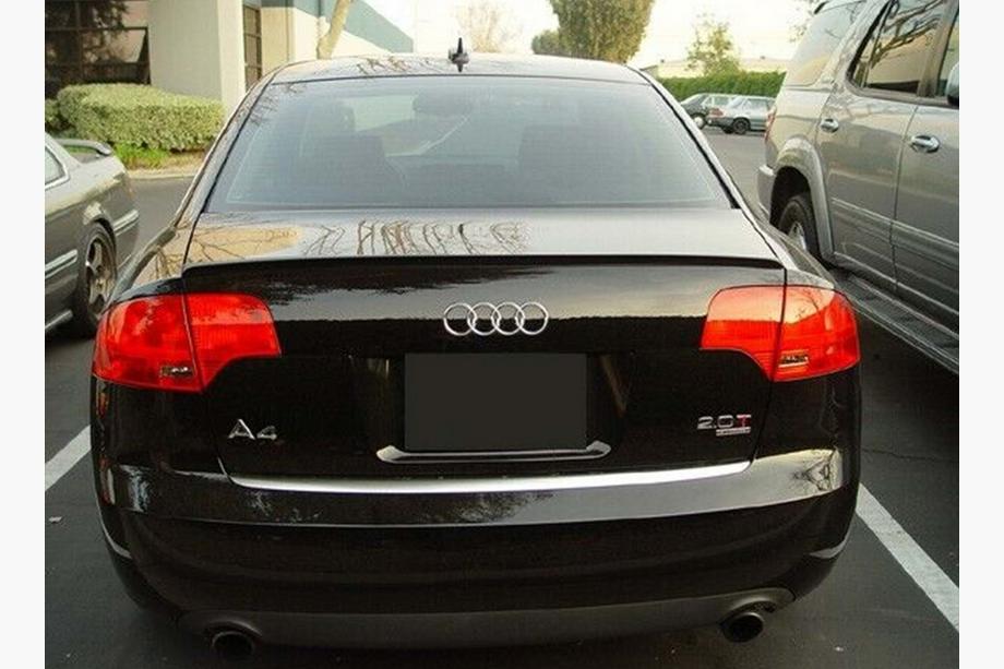 Audi A4 B7 2004–2008 DPT spoiler (svart högglans) Image