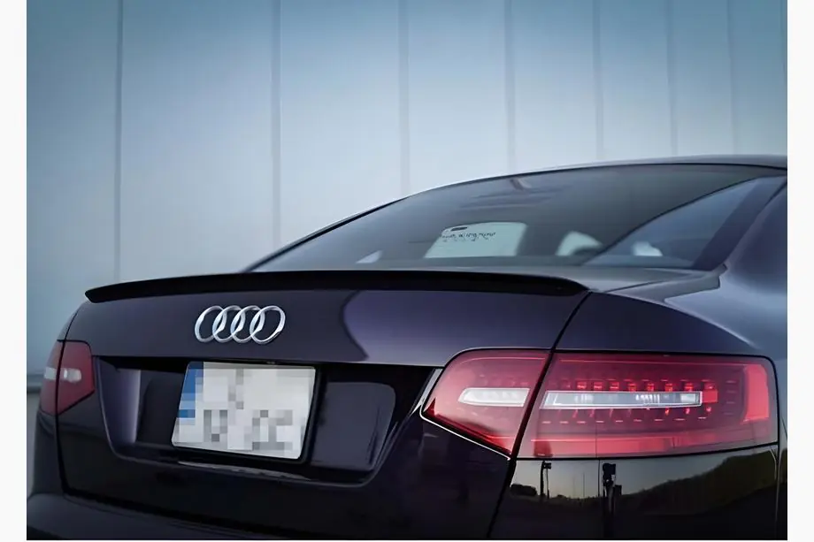 Audi A6 C6 2004–2011 DPT spoiler (svart högglans) Image
