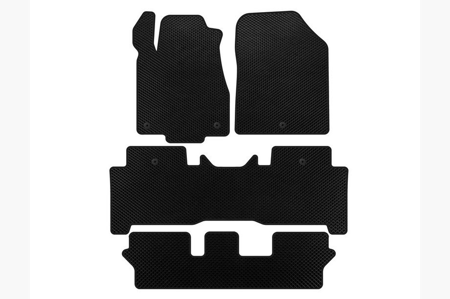 Acura MDX 2007–2013 EVA-mattor (3 rader, svart) Image