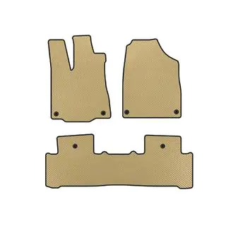 EVA bilmattor (2 rader, beige)