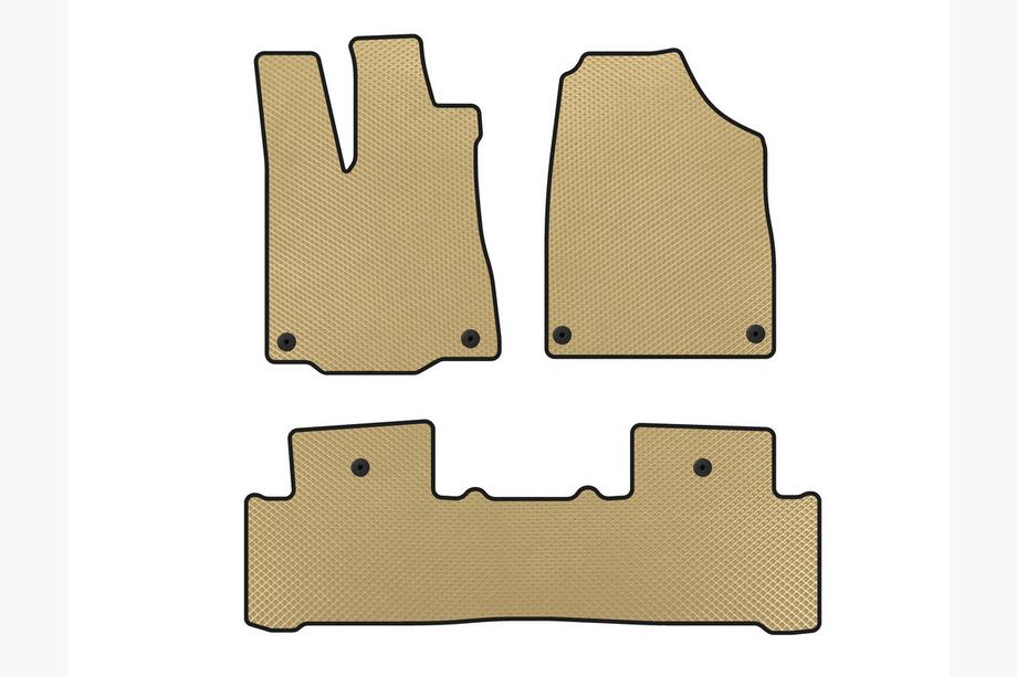 Acura MDX 2013–2020 EVA bilmattor (2 rader, beige) Image