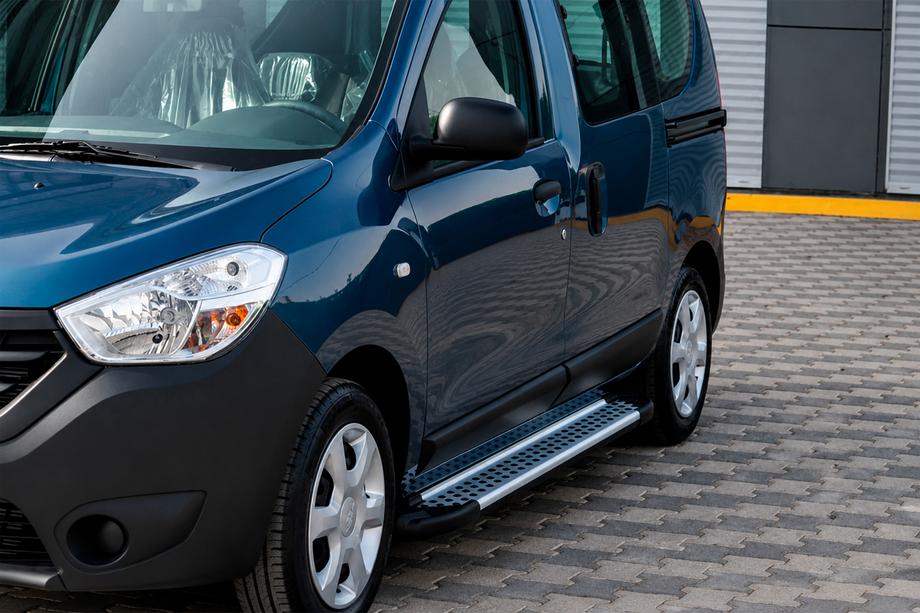 Renault Dokker 2013–2022 Sidosteg Allmond Grey (2 st, aluminium) Image