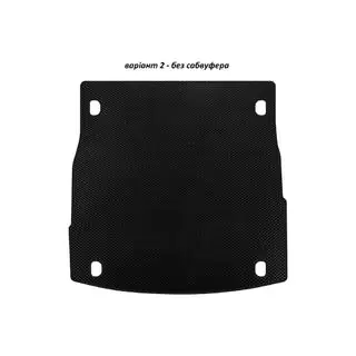 EVA V-2 bagagerumsmatta (utan subwoofer, svart)