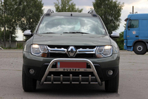 Dacia Duster 2008–2018 Frontbåge (bullbar) med texten WT004 (rostfritt stål) foto 3
