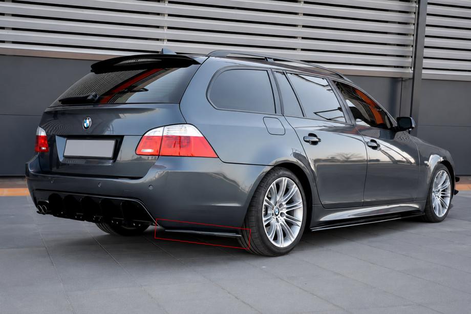 BMW 5-serien E60/E61 2003–2010 Bakre FLAP-tillägg DPT (blank svart) Image