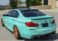 BMW 5-serien F10/F11 2010–2016 M4-Style V2 bagageluckespoiler (för F10, blanksvart) foto 1