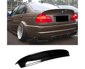 BMW 3-serie E46 1998–2006 CSL-style V1-spoiler (för SD, blanksvart) foto 1