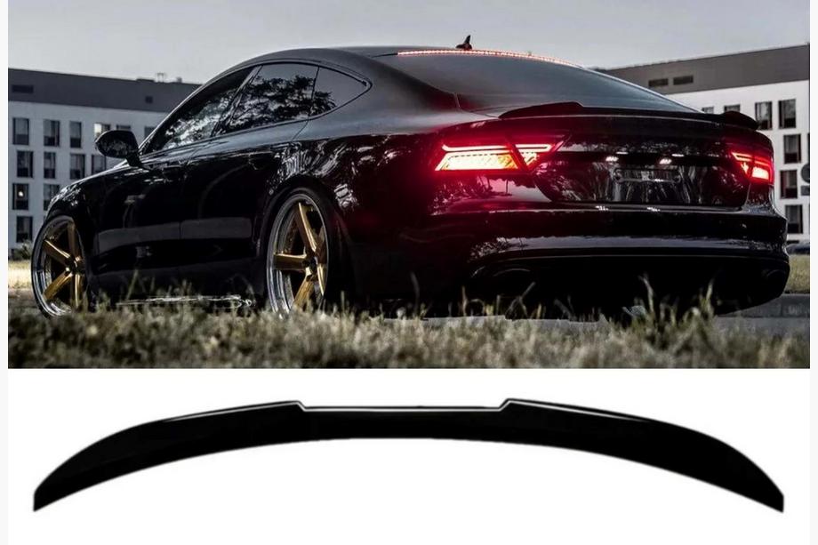Audi A7 2010–2018 Spoiler DPT V2 (Sedan, svart högglans) Image