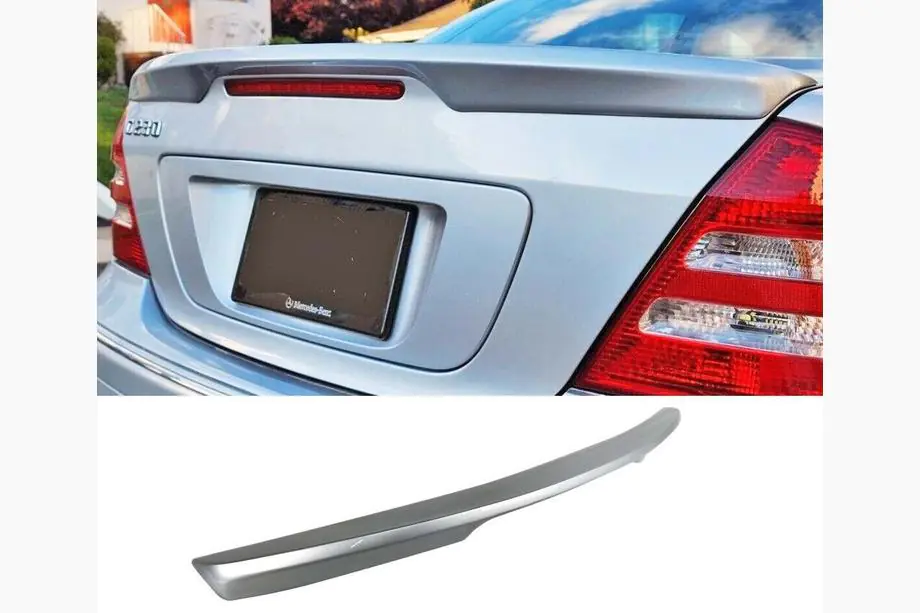 Mercedes C-klass W203 2000–2007 Spoiler DPT (SD, svart högglans) Foto 1