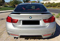 BMW 4-serie F32/F33/F36 2012–2020 MP-Style spoiler (för F36, blanksvart) foto 2