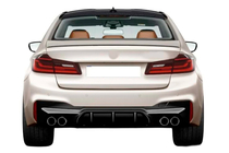 BMW 5-serien G30/G31 2017–2023 DPT bakdiffuser (för M-Sport/M5 F90, högblank svart) foto 1