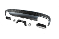 Audi A6 C7 2011–2017 Bakre diffuser med avgasändrör DPT S-Line-style (2011-2014) foto 3
