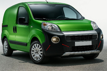 Citroen Nemo 2007–2017 Kromade dimljuslister, övre modell (2 st, rostfritt stål) foto 1