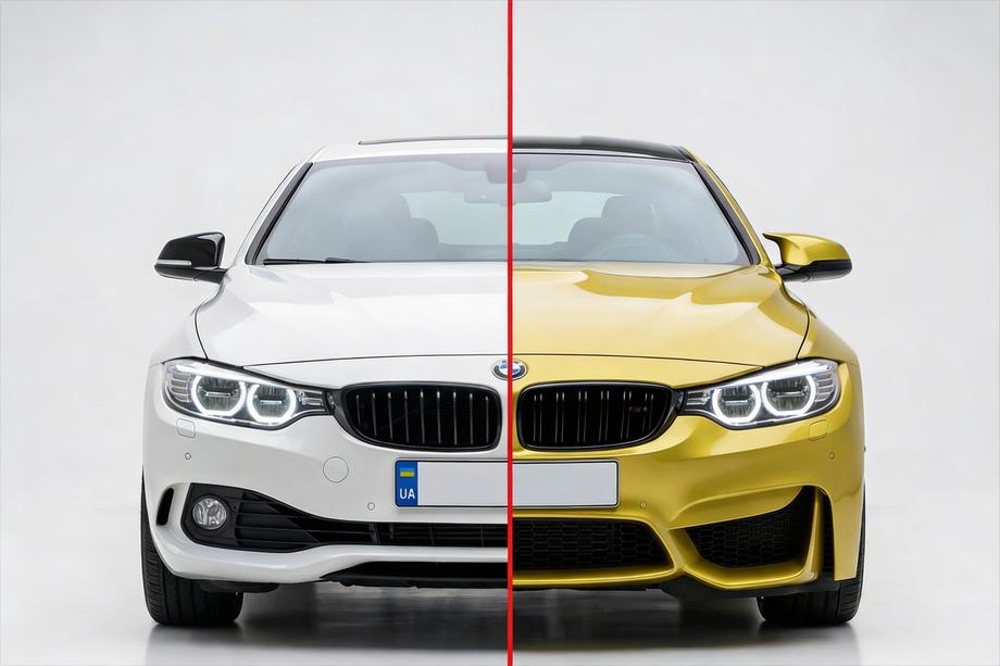 BMW 4-serie F32/F33/F36 2012–2020 Komplett stötfångarkit F82 M4 (för F32) Foto 1