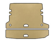 BMW 3-serien F30/F31 2012–2019 EVA V-2 bagagerumsmatta (för F-31, Beige) foto 1