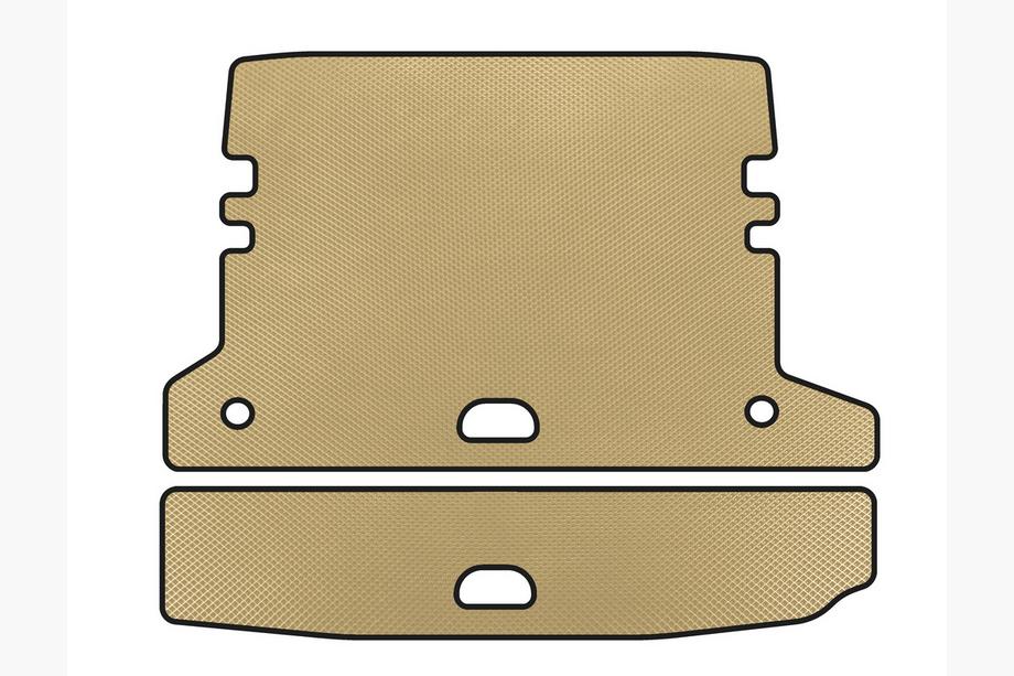 BMW 3-serien F30/F31 2012–2019 EVA V-2 bagagerumsmatta (för F-31, Beige) Image