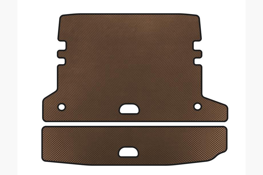 BMW 3-serien F30/F31 2012–2019 EVA V-2 bagageutrymmesmatta (för F-31, Brun) Image