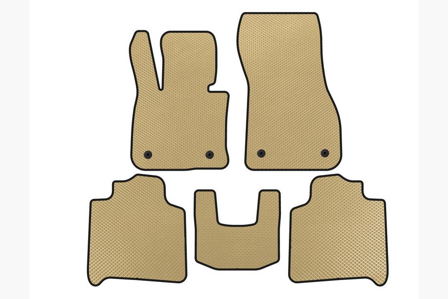 BMW 2-serien Active Tourer F45/F46 2014–2021 EVA bilmattor (för F46, 2 rader, beige) Image