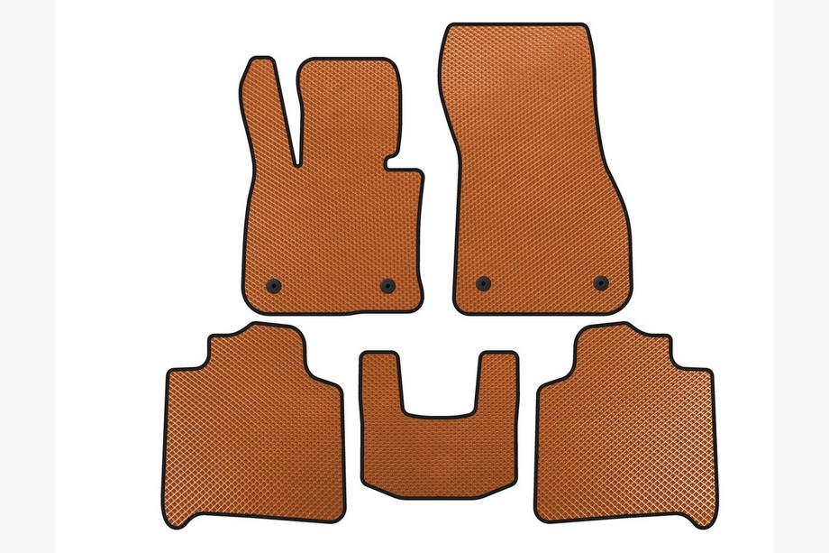BMW 2-serien Active Tourer F45/F46 2014–2021 EVA-bilmattor för F46 (2 rader, orange) Image