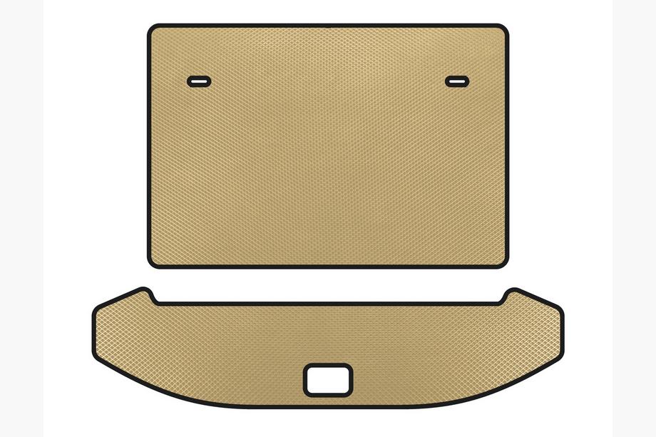 Jetour X70 2018– EVA bagagerumsmatta (3 rader, beige) Image