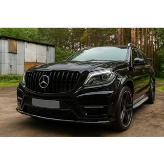 Frontgrill GT Panamericana Black (för GL High) Mercedes GL/GLS-klass X166 2012–2019 foto 1