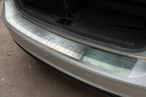 Ford C-Max/Grand C-Max 2010–2019 Bakre stötfångarskydd OmsaLine (rostfritt) foto 1