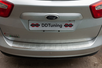 Ford C-Max/Grand C-Max 2010–2019 Bakre stötfångarskydd OmsaLine (rostfritt) foto 2