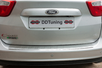 Ford C-Max/Grand C-Max 2010–2019 Bakre stötfångarskydd OmsaLine (rostfritt) foto 8