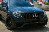 Mercedes GLC Coupé C253 2016–2023 Frontgrill GT Panamericana Black (för 2015-2019) foto 1