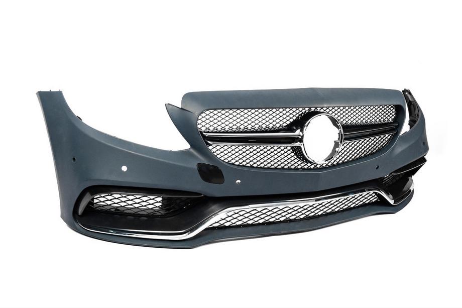 Mercedes C-class W205 2014–2021 Komplett främre stötfångare (AMG C63-designs 2014-2018) Foto 4