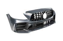 Mercedes C-class W205 2014–2021 Bodykit-sats med diffuser för Coupe (Black Mamba C63GT-design) foto 13