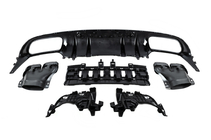 Mercedes C-class W205 2014–2021 Bodykit-sats med diffuser för Coupe (Black Mamba C63GT-design) foto 10