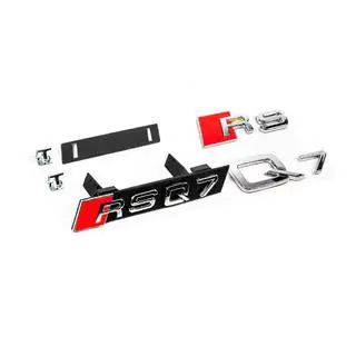 Emblemsats för kylargrill Audi Q7 2015–2026 foto 3