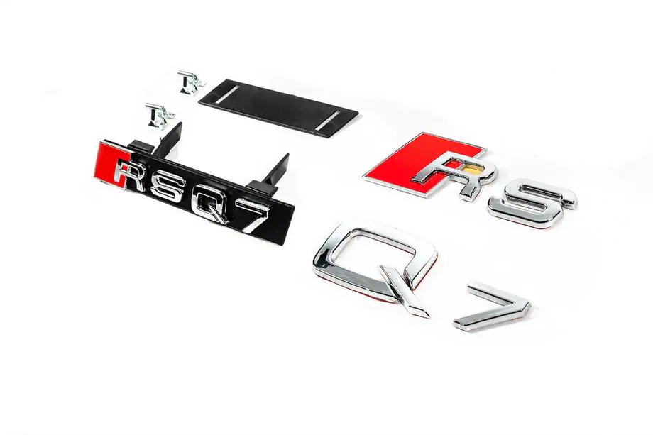 Audi Q7 2015–2026 Emblemsats för kylargrill Image