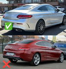 Mercedes C-class W205 2014–2021 Karossats med diffuser för Coupe (AMG C63-designs 2014-2018) foto 2