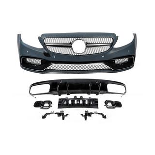 Karossats med diffuser för Coupe (AMG C63-designs 2014-2018) Mercedes C-сlass W205 2014–2021 foto 1