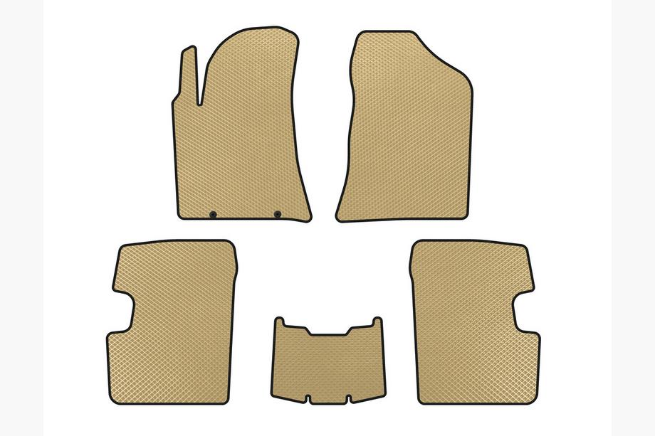 BYD F3 2013–2015 EVA-bilmattor (SD, Beige) Image