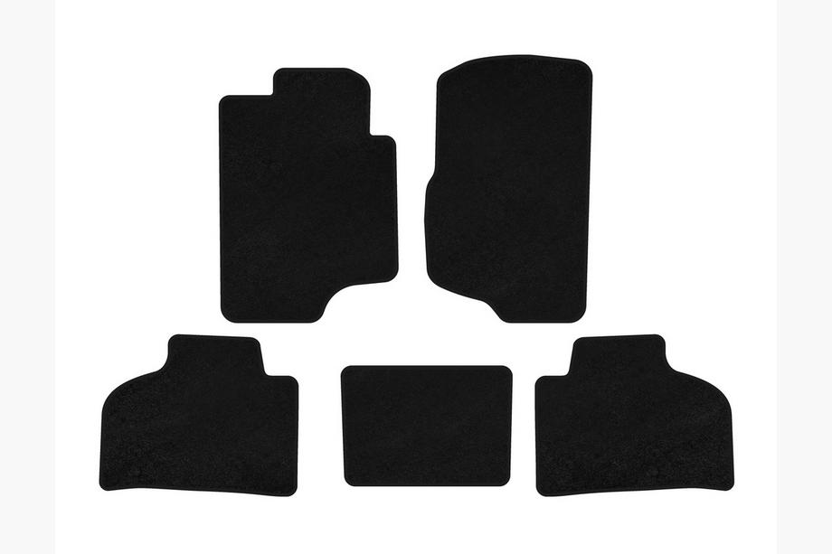 Chevrolet Silverado 2007–2013 Premium textilmattor (Svart) Image
