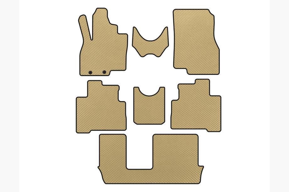 Mitsubishi Grandis 2003–2011 EVA-mattor (3 rader, beige) Image