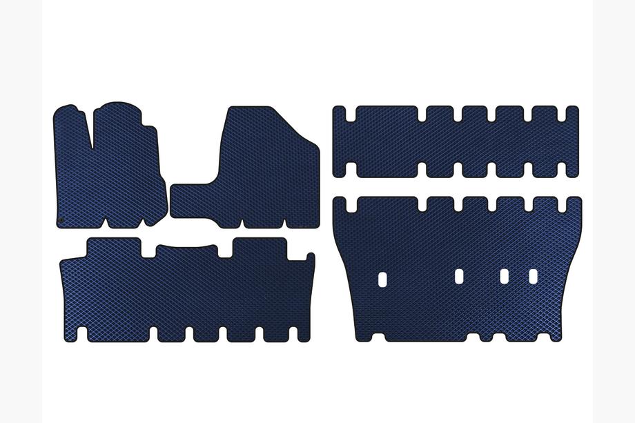 Toyota Sienna 2003–2009 EVA-gummimattor (3 rader, blå) Image