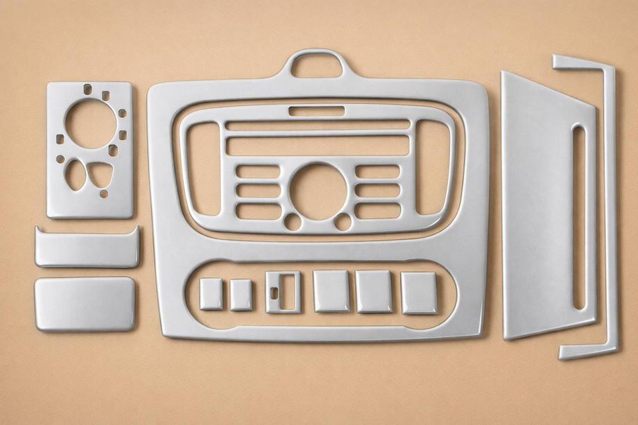 Ford Focus II 2008–2011 Panelinlägg för Clima (mini-set, aluminium) Image