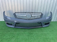 Mercedes C-klass W204 2007–2015 Främre stötfångare 2011-2014 AMG C63 med Diamond Silver-grill foto 1